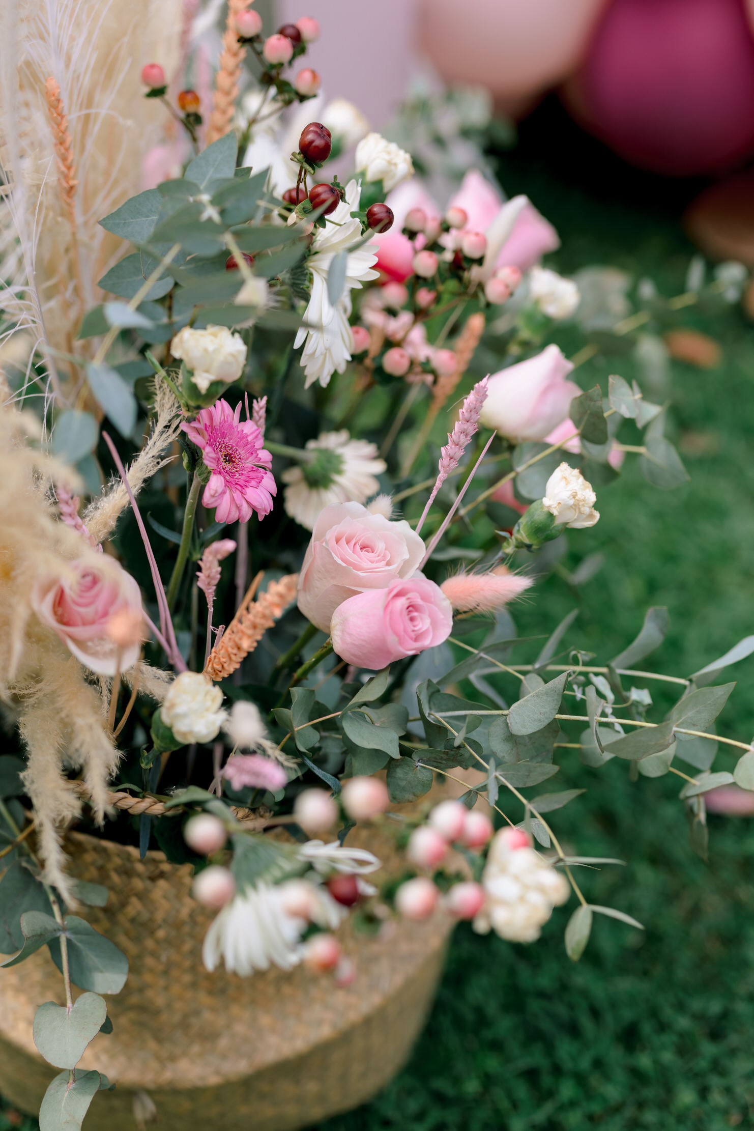 βάπτιση Dusty Floral and boho