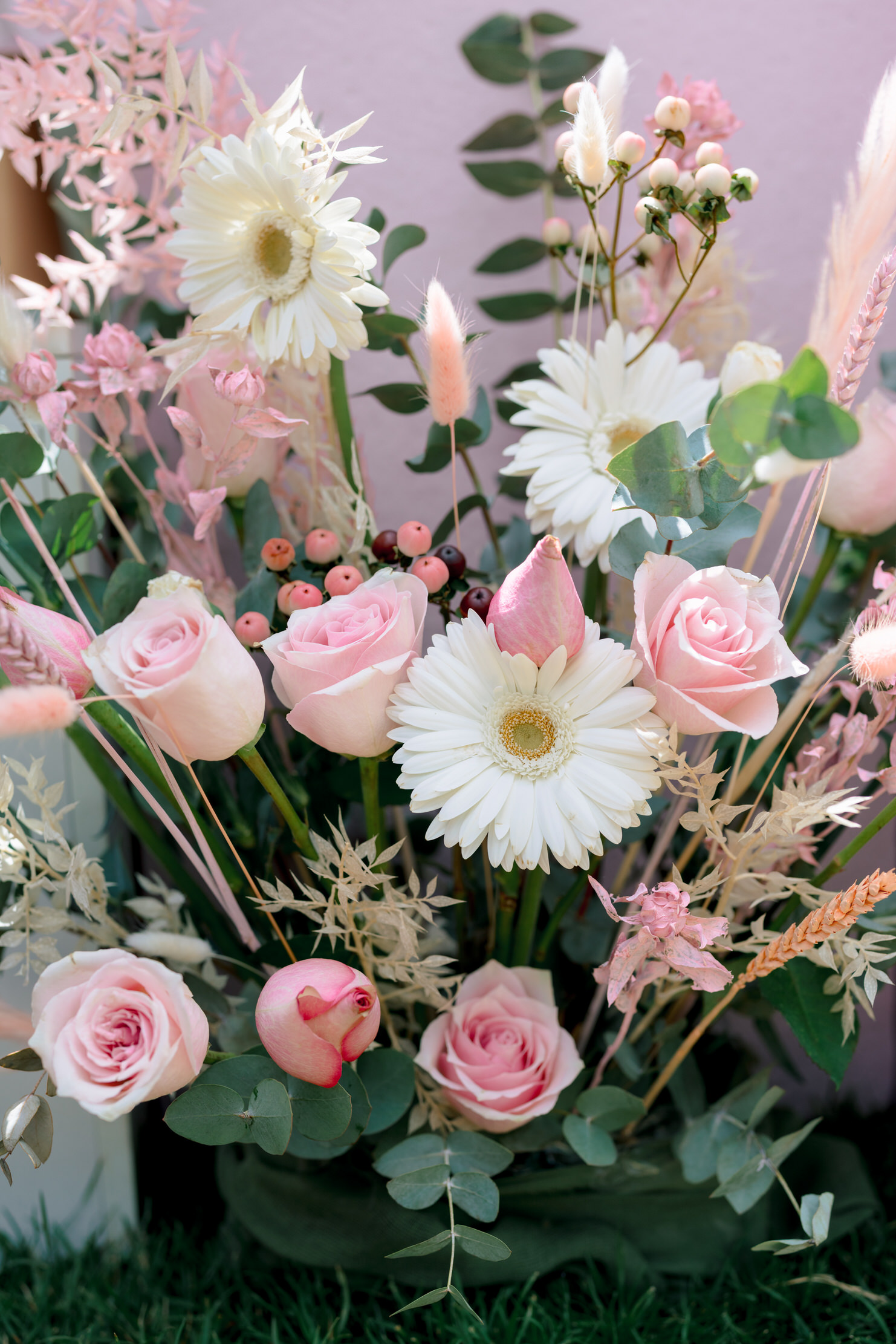 βάπτιση Dusty Floral and boho